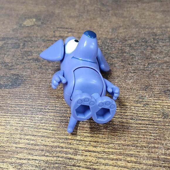 Disney Bluey Jean Luc Purple Dog Poseable 2.5" Figure Poseable Rare - Picture 5 of 6